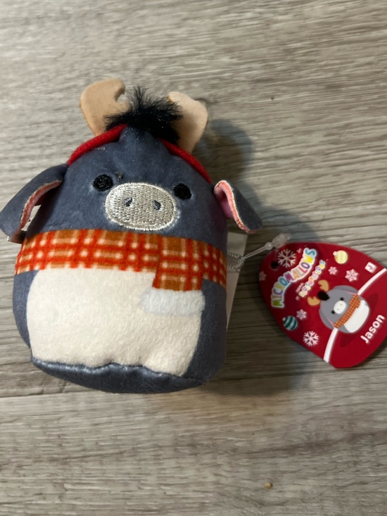 Squishmallows Other - Jazwares Micromallows “Jason” Donkey Mini Plush Gray/White 2023 w/ Tags
